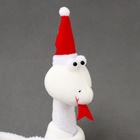 Мягкая игрушка «Змея», на подвесе, 14 см, цвет белый - Фото 3