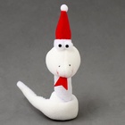 Мягкая игрушка «Змея», на подвесе, 14 см, цвет белый - Фото 4