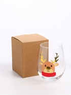 Стакан стеклянный новогодний «Оленёнок», 620 мл 10532844