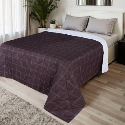 Покрывало LoveLife 1.5 сп Cage: graphite 150×210±5 см, микрофайбер