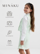 Жилетка для девочки, MINAKU :Party Dress, зелёная, рост 134 см - Фото 3