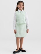 Жилетка для девочки, MINAKU :Party Dress, зелёная, рост 152 см - Фото 8