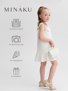 Сарафан для девочки, MINAKU :Party Dress, цвет белый, рост 104 см - фото 26216003