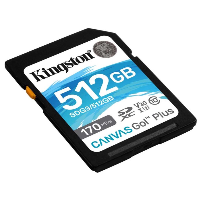 Карта памяти SDXC 512GB Kingston SDG3/512GB Canvas Go! Plus w/o adapter - фото 51685080