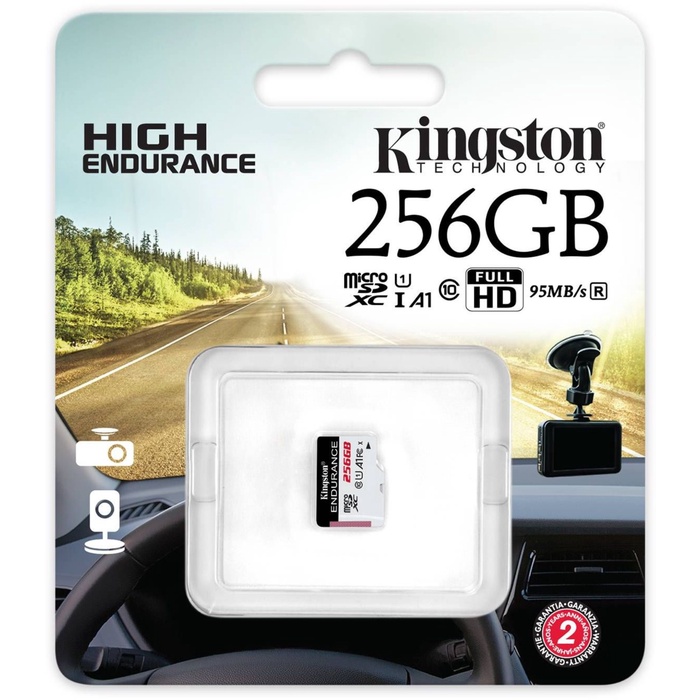 Карта памяти microSDXC 256GB Kingston SDCE/256GB High Endurance w/o adapter - фото 51685087