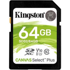 Карта памяти SDXC 64GB Kingston SDS2/64GB Canvas Select Plus w/o adapter