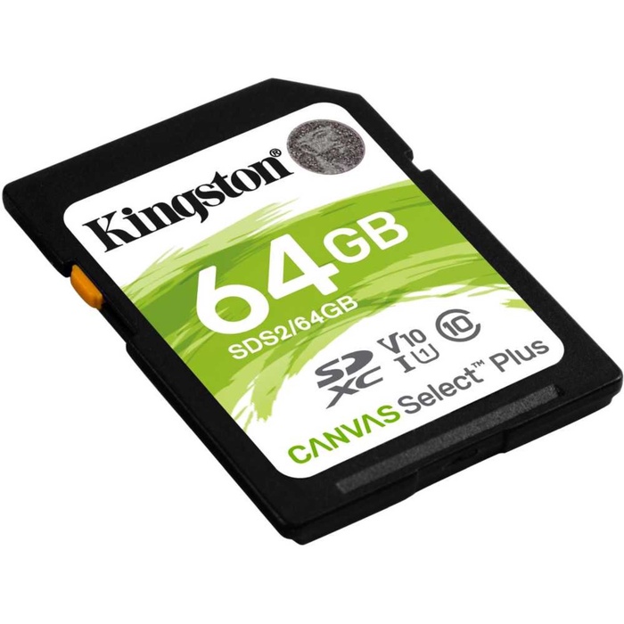 Карта памяти SDXC 64GB Kingston SDS2/64GB Canvas Select Plus w/o adapter - фото 51685095