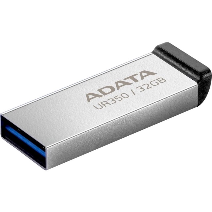 Флешка A-Data 32GB UR350 UR350-32G-RSR/BK USB3.2 серебристый/черный - фото 51685098