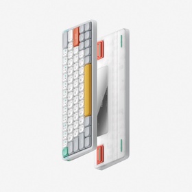 Беспроводная механическая клавиатура QMK Nuphy AIR60v2, 64 клавиши, RGB подсветка, Aloe Swi   108244
