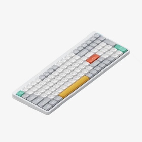 Беспроводная механическая клавиатура QMK Nuphy AIR96v2 Ionic White, RGB, Hot Swap, Red Swit   108244