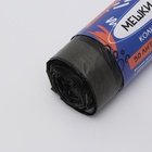 Мешки для мусора в рулоне UpakLand с завязками 30 л 25 мкм черные 10 шт. - Фото 3