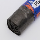 Мешки для мусора в рулоне UpakLand с завязками 60 л 16 мкм черные 10 шт. - Фото 2