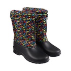 Сапоги женские комбинированные с фиксатором, демисезон, с цветным рисунком, до -15°, С-35.354, размер 39 - Фото 1