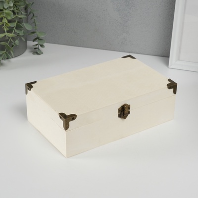 Шкатулка для росписи дерево «Сундук», для творчества, декора, 24×15×8 см