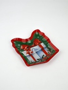 Тарелка новогодняя плоская «Новогодний сюрприз», 15×17.3 см - Фото 3