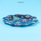 Тарелка новогодняя десертная Доляна «Пряничный парень», d=20.5 см, стекло - Фото 2