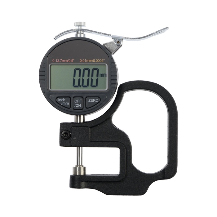 Толщиномер электронный ТУНДРА, металлический, диапазон 0-12.7 мм, точность 0.01 мм - Фото 1