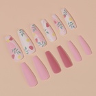 Накладные ногти «Нежная абстракция», 12 шт., с клеевыми пластинами, форма балерина, разноцветные - Фото 3