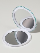 Зеркало складное «Полосы», d = 7,5 см, цвет бирюзовый - Фото 3