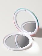 Зеркало складное «Пляж», d=7.5 см, с увеличением х2, розовое/бирюзовое - Фото 3