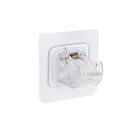 Держатель с зажимом с клейкой поверхностью ТУНДРА, прозрачный, набор 4 шт. - Фото 1