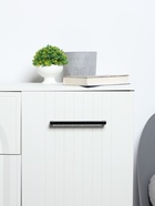 Ручка-скоба CAPPIO SQUARE RSC008, нержавеющая сталь, м/о 192 мм, цвет черный - фото 809235957