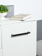 Ручка-скоба CAPPIO SQUARE RSC008, нержавеющая сталь, м/о 192 мм, цвет черный - фото 809235959