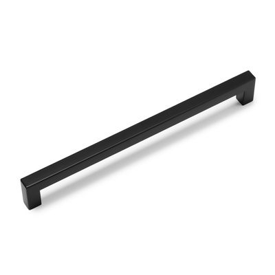 Ручка-скоба CAPPIO SQUARE RSC008, нержавеющая сталь, м/о 224 мм, цвет черный