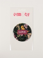 Зеркало карманное LOVE, d=7 см, тёмно-зелёное - Фото 3