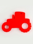 Прорезыватель силиконовый для зубов «Трактор», цвет красный - Фото 3