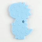 Прорезыватель силиконовый для зубов «Динозаврик», от 0 мес., голубой - Фото 4