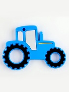 Прорезыватель силиконовый для зубов «Трактор», от 0 мес., синий - Фото 2