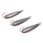 Блесна вертикальная "Яман" Листочек, размер 25 мм, 2.2 г, цвет медь (комплект 6 шт) - фото 27825850