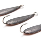 Блесна вертикальная "Яман" Листочек, размер 25 мм, 2.2 г, цвет медь (комплект 6 шт) - фото 27825851