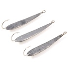 Блесна вертикальная "Яман" Лодочка малая, размер 37 мм, 4 г, цвет никель (комплект 6 шт) - фото 27825856