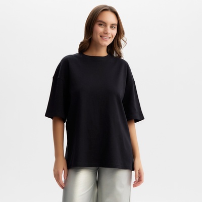 Футболка женская MIST Basic, чёрная, размер L-XL