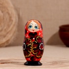 Матрёшка "Ромашка", красная, 5-кукольная, 11-12см - фото 26363168