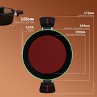 УЦЕНКА Кастрюля Magistro Flame, d=24 см h=105 мм, стеклянная крышка со сливом АП покрытие индукция - Фото 6