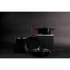 УЦЕНКА Кастрюля Magistro Flame, d=24 см h=105 мм, стеклянная крышка со сливом АП покрытие индукция - Фото 8