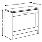 Тумба для обуви «Сириус», 602×250×488 мм, с откидной полкой, цвет дуб сонома 10827284 - фото 84991