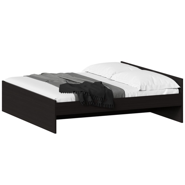 Кровать двуспальная «Орион», 200×200 см, ортопедическое основание, цвет дуб венге - Фото 1