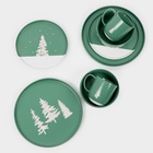 Блюдо новогоднее «Зимний лес», d=27.3 см, ручная работа 10412624 Блюдо новогоднее «Зимний лес», d=27.3 см, ручная работа 10412624