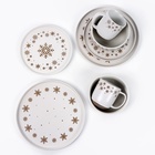 Тарелка новогодняя суповая «Снежная сказка», 15×7 см, 700 мл, ручная работа - Фото 9