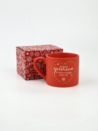 Кружка новогодняя керамическая «Давай греться», 320 мл, ручная работа - фото 59389275