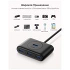 USB концентратор (хаб) UGREEN 4 х USB 3.0, 1 м, цвет черный (20291) - фото 51689576 USB концентратор (хаб) UGREEN 4 х USB 3.0, 1 м, цвет черный (20291) - фото 51689576