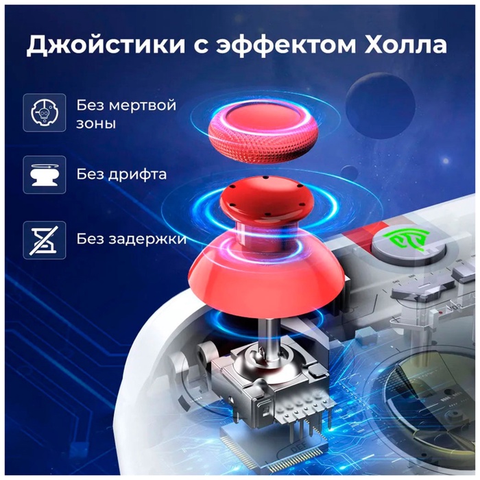 Беспроводной геймпад EasySMX X15 с RGB подсветкой, звезда (VG-C448) - фото 51687673