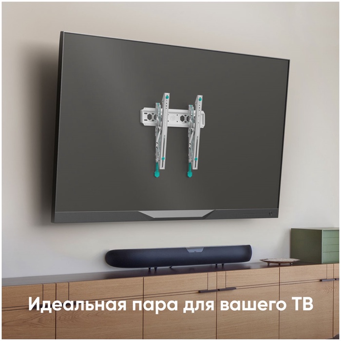 кронштейн для телевизора 32"-70" наклонный ONKRON TM5 белый - фото 51689781