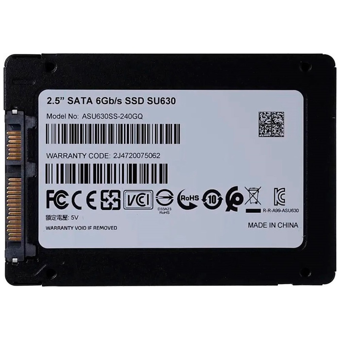 Накопитель SSD ADATA 2.5" Ultimate SU630 240 Гб SATA III ASU630SS-240GQ-R - фото 51690204