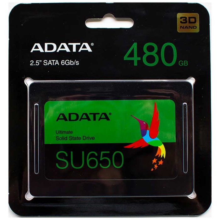 Накопитель SSD ADATA 2.5" Ultimate SU650 480 Гб SATA III ASU650SS-480GT-R - фото 51690214