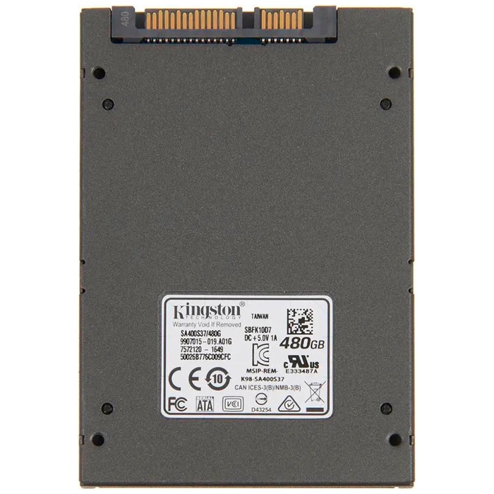 Накопитель SSD Kingston 2.5" A400 480 Гб SATA III SA400S37/480G - фото 51690217